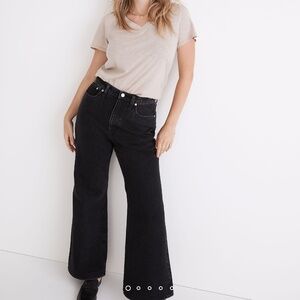 NWT Madewell Baggy Flare Jeans, Size 29 color Luna